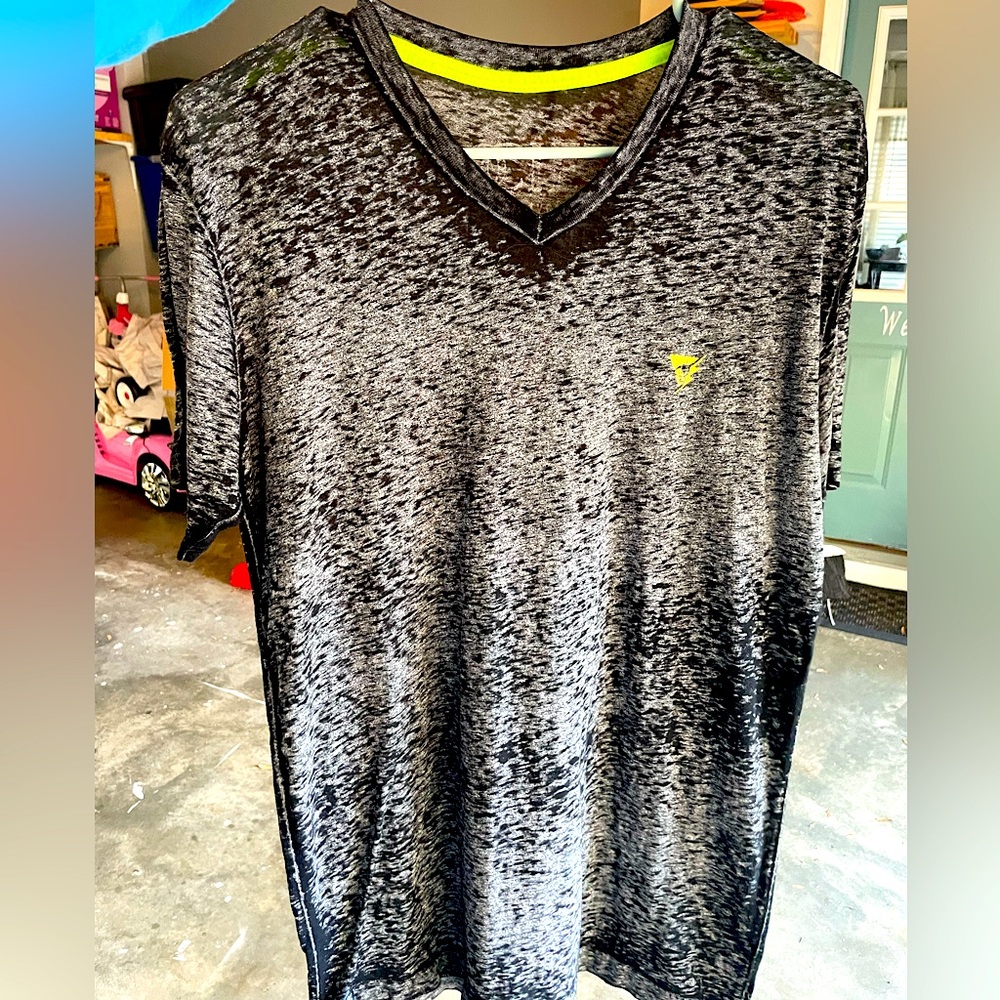 Society Black- Washed Finish and Neon Green Tee